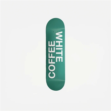 White Coffee Logo Deck Green